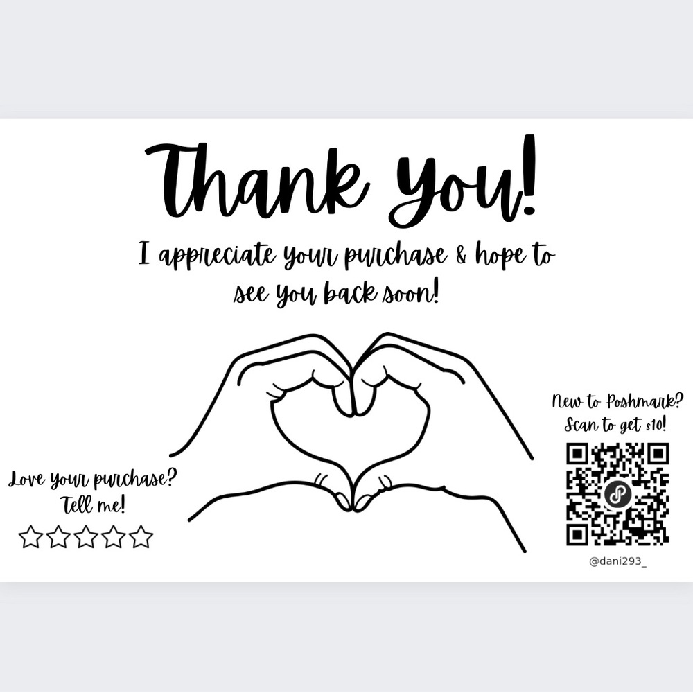BUY NOW 200 Custom Thank You‎ QR Stickers Mix & Match - Picture 7 of 15